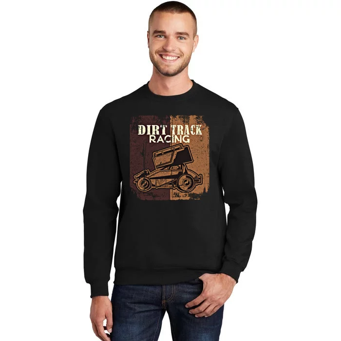 Retro Sprint Car Dirt Track Racing Race Motorsport Fan Gift Sweatshirt