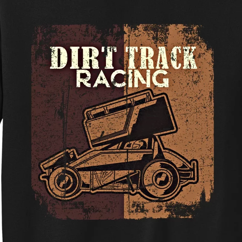 Retro Sprint Car Dirt Track Racing Race Motorsport Fan Gift Sweatshirt