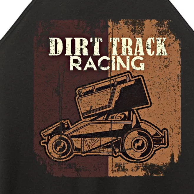 Retro Sprint Car Dirt Track Racing Race Motorsport Fan Gift Women’s Perfect Tri Rocker Tank