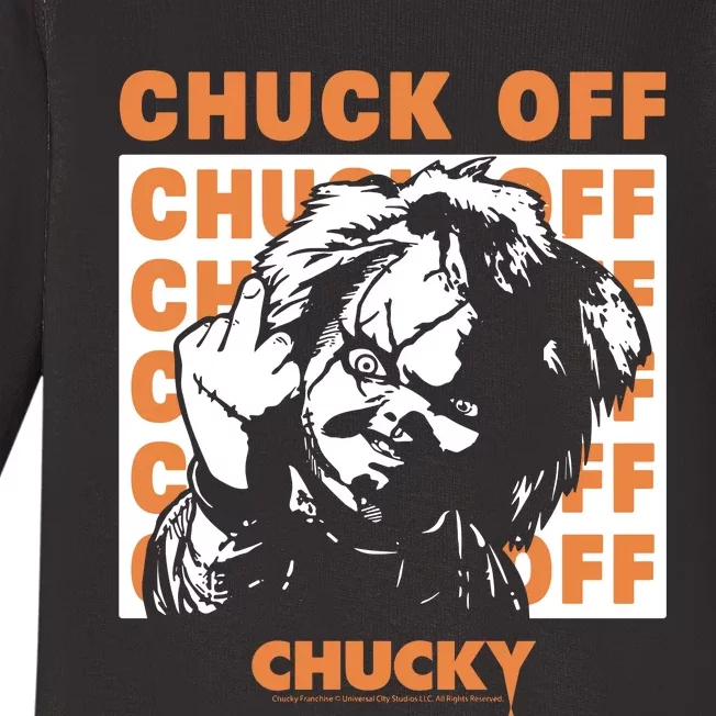 Riot Society Chucky Chuck Off Baby Long Sleeve Bodysuit