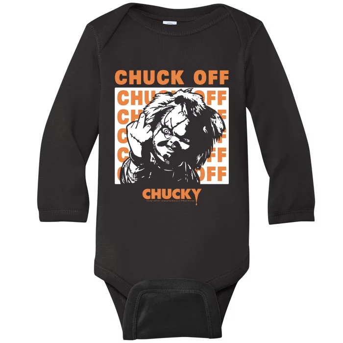 Riot Society Chucky Chuck Off Baby Long Sleeve Bodysuit