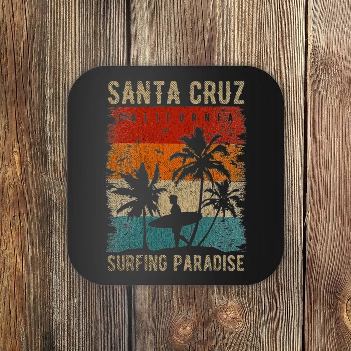 Retro Santa Cruz California Surfing Santa Cruz Coaster