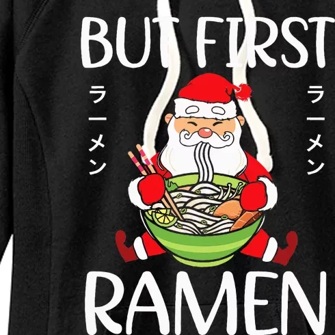 Ra Santa Christmas Manga Japanese Cute Anime Xmas Noodles Women's Fleece Hoodie