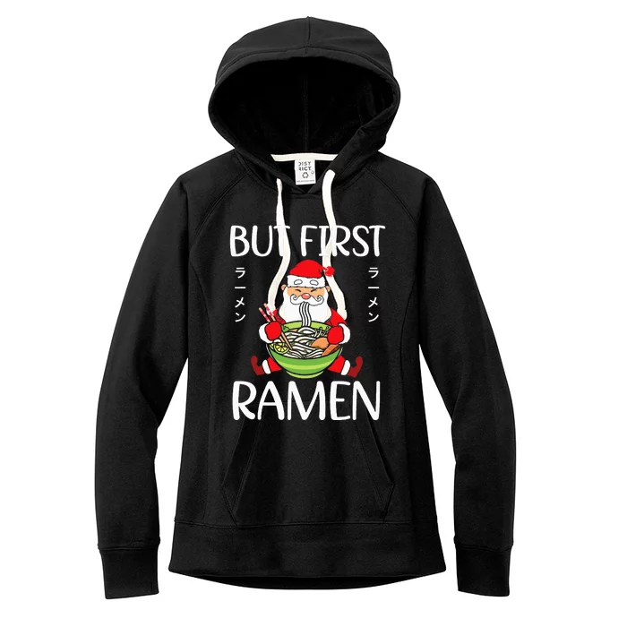 Ra Santa Christmas Manga Japanese Cute Anime Xmas Noodles Women's Fleece Hoodie