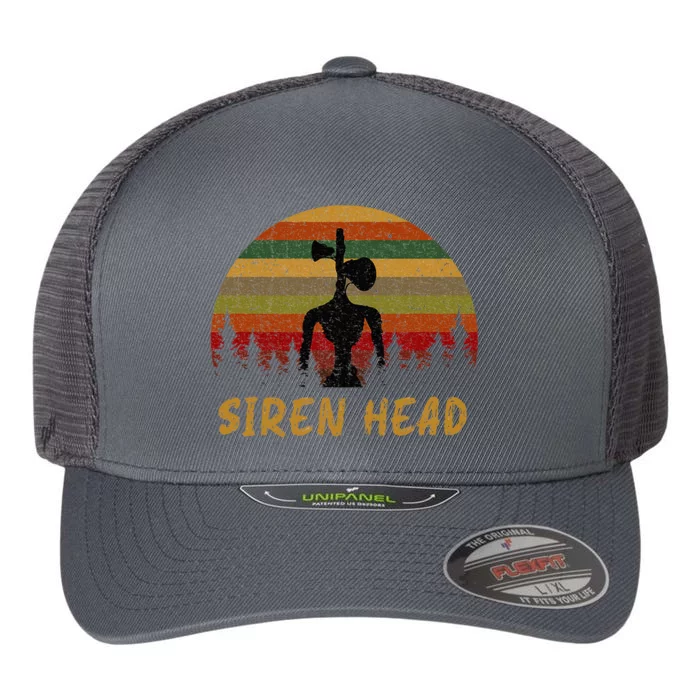 Retro Supernatural Cryptid Siren Head Flexfit Unipanel Trucker Cap