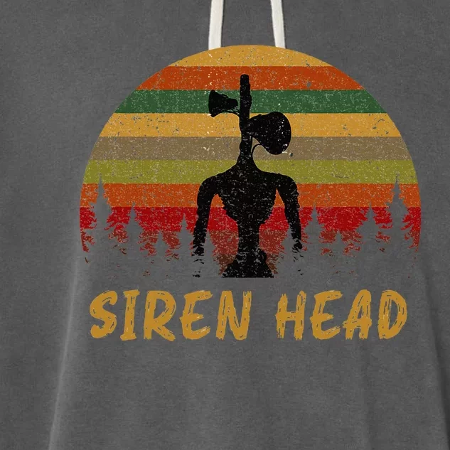 Retro Supernatural Cryptid Siren Head Garment-Dyed Fleece Hoodie