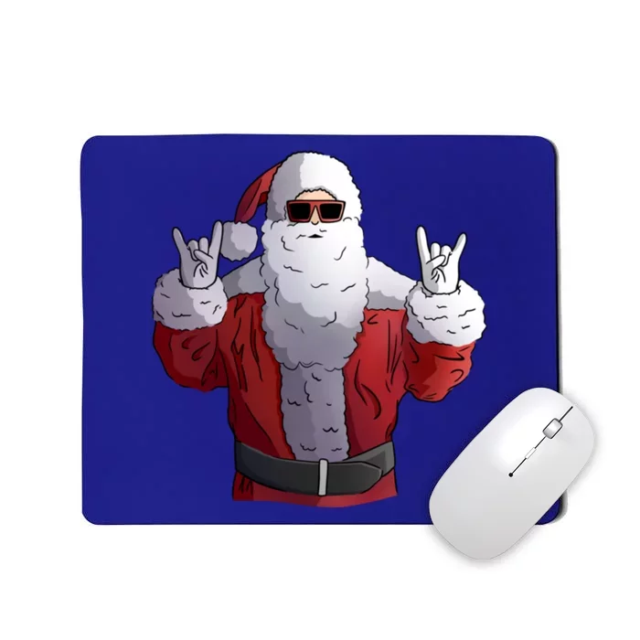 Rock Santa Claus Christmas Gift Mousepad