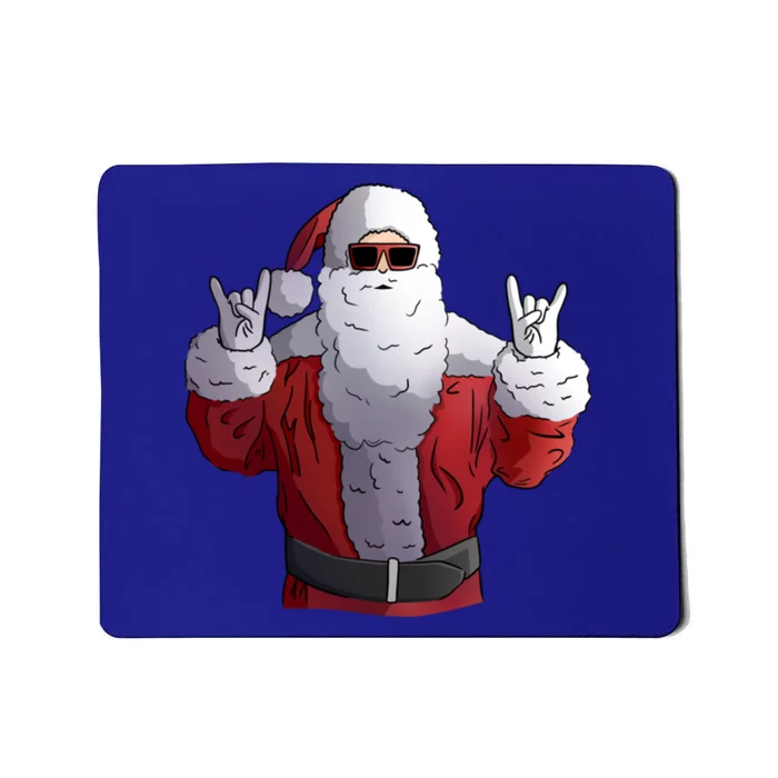 Rock Santa Claus Christmas Gift Mousepad