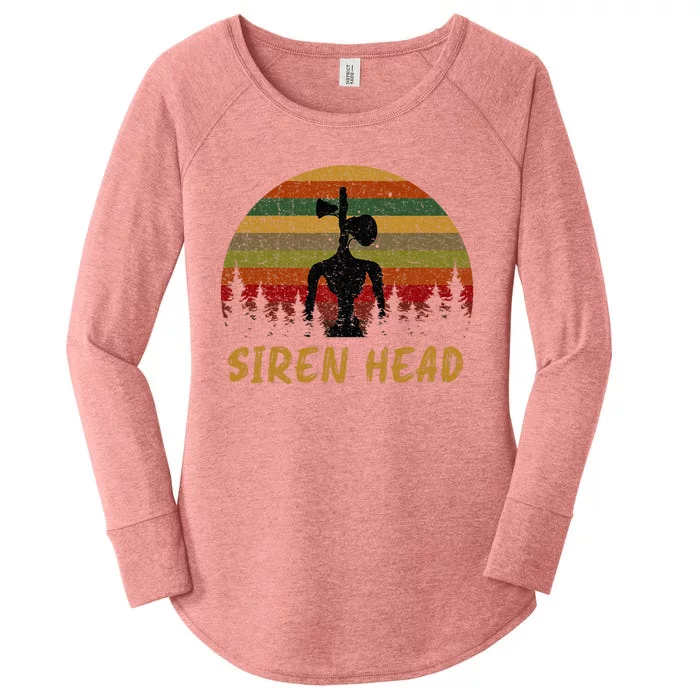 Retro Supernatural Cryptid Siren Head Women's Perfect Tri Tunic Long Sleeve Shirt