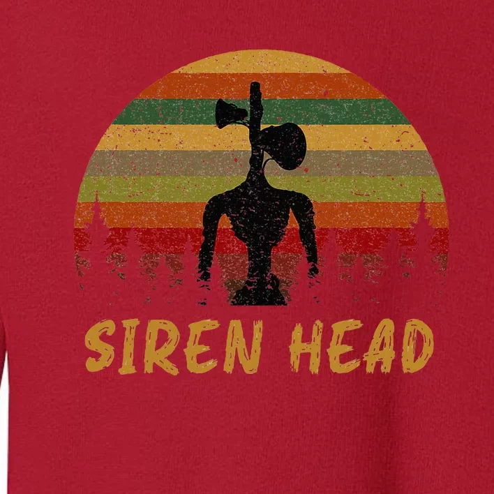 Retro Supernatural Cryptid Siren Head Toddler Sweatshirt