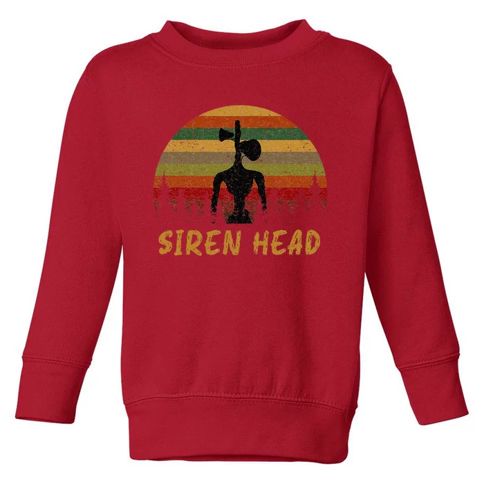 Retro Supernatural Cryptid Siren Head Toddler Sweatshirt