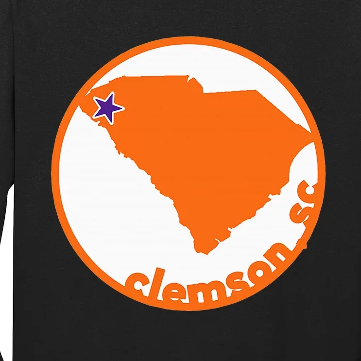 Retro South Carolina City Of Clemson Long Sleeve Shirt