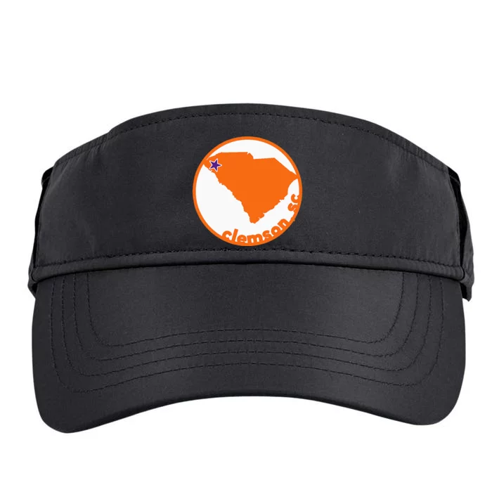 Retro South Carolina City Of Clemson Adult Drive Performance Visor