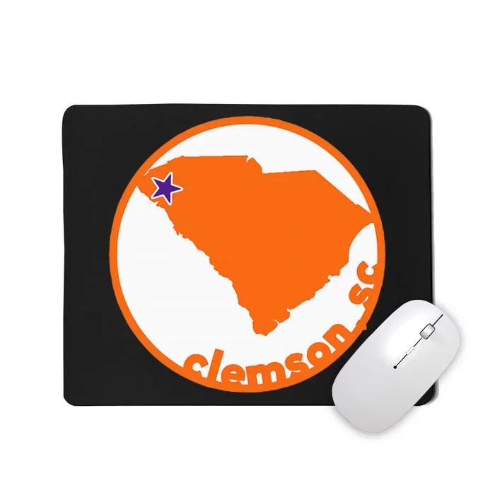 Retro South Carolina City Of Clemson Mousepad