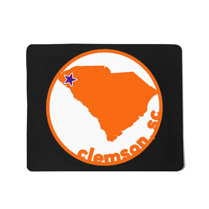 Retro South Carolina City Of Clemson Mousepad