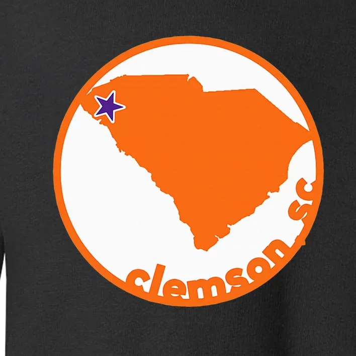 Retro South Carolina City Of Clemson Toddler Sweatshirt