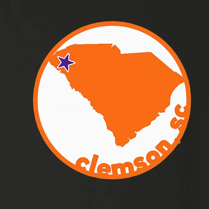 Retro South Carolina City Of Clemson Toddler Long Sleeve Shirt