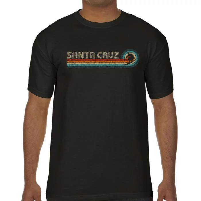 Retro Santa Cruz California Surfing Santa Cruz Comfort Colors T-Shirt