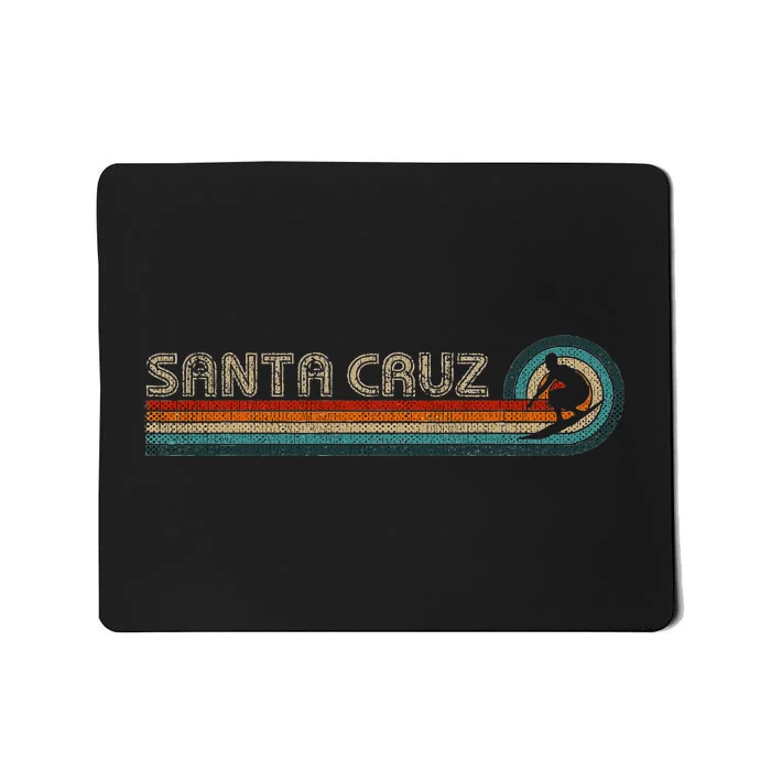 Retro Santa Cruz California Surfing Santa Cruz Mousepad