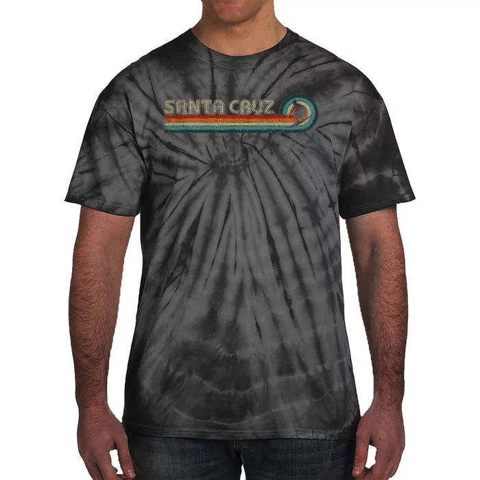 Retro Santa Cruz California Surfing Santa Cruz Tie-Dye T-Shirt