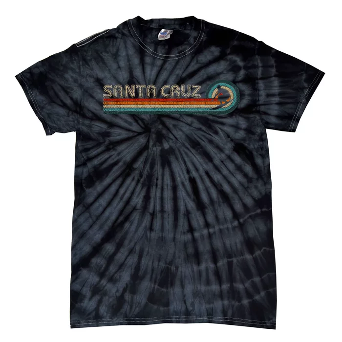 Retro Santa Cruz California Surfing Santa Cruz Tie-Dye T-Shirt