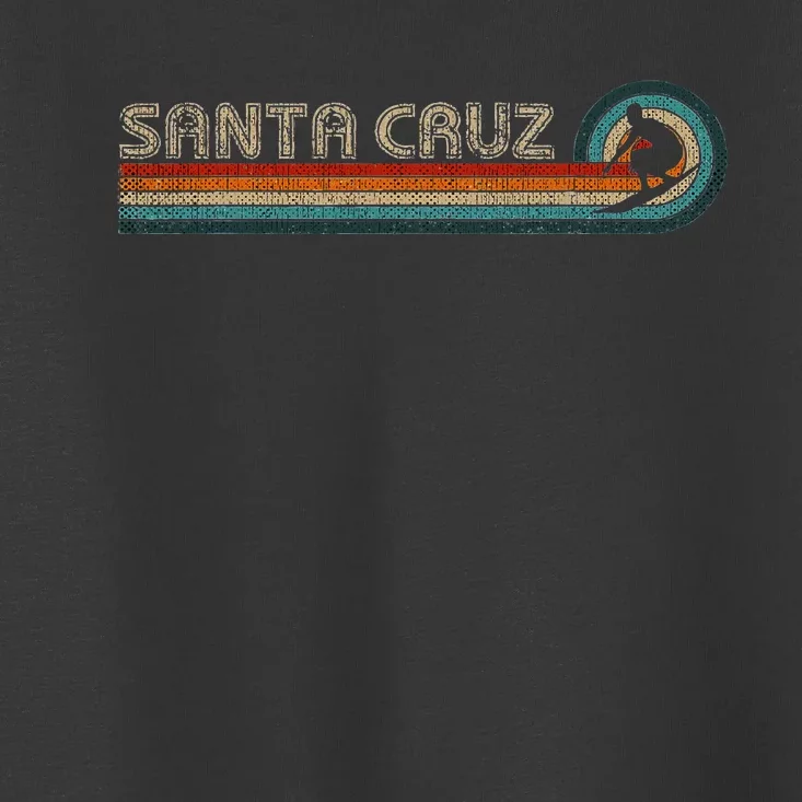 Retro Santa Cruz California Surfing Santa Cruz Toddler T-Shirt