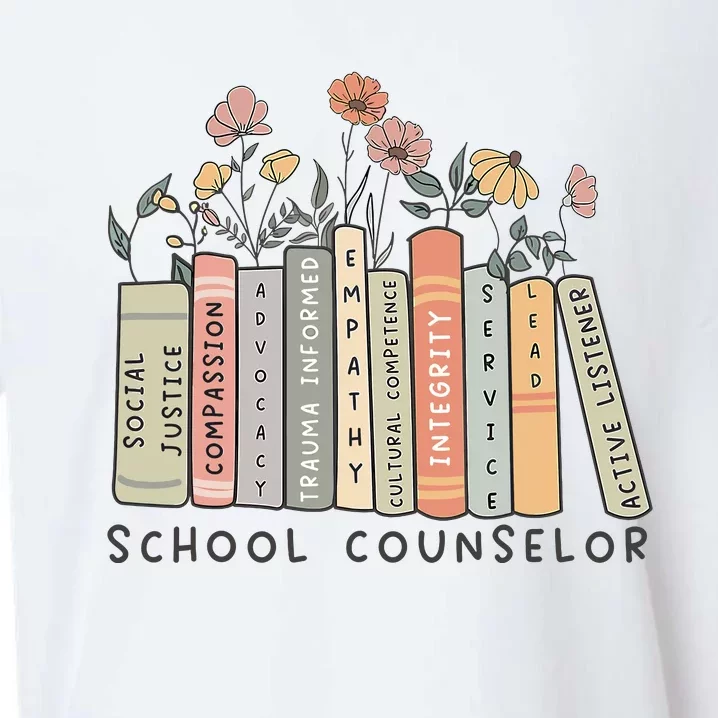 Retro School Counselor Therapisttal Health Advocate Sueded Cloud Jersey T-Shirt