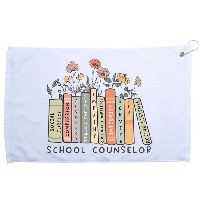 Retro School Counselor Therapisttal Health Advocate Grommeted Golf Towel