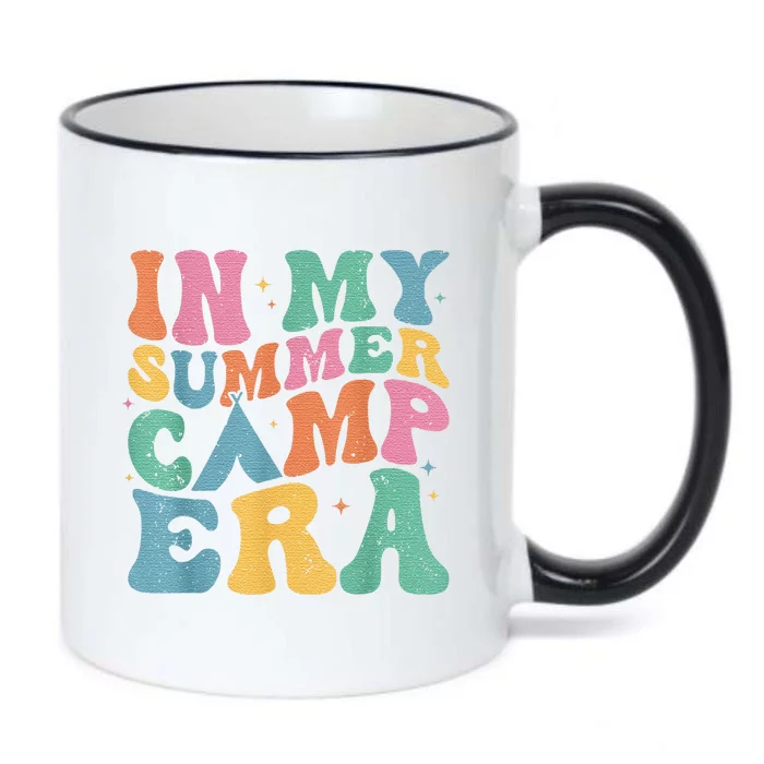 Retro Summer Camper Women Groovy In My Summer Camp Era Black Color Changing Mug