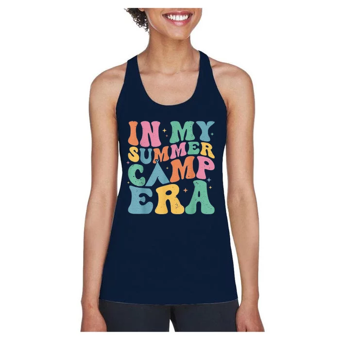 Retro Summer Camper Women Groovy In My Summer Camp Era Women's Racerback Tank