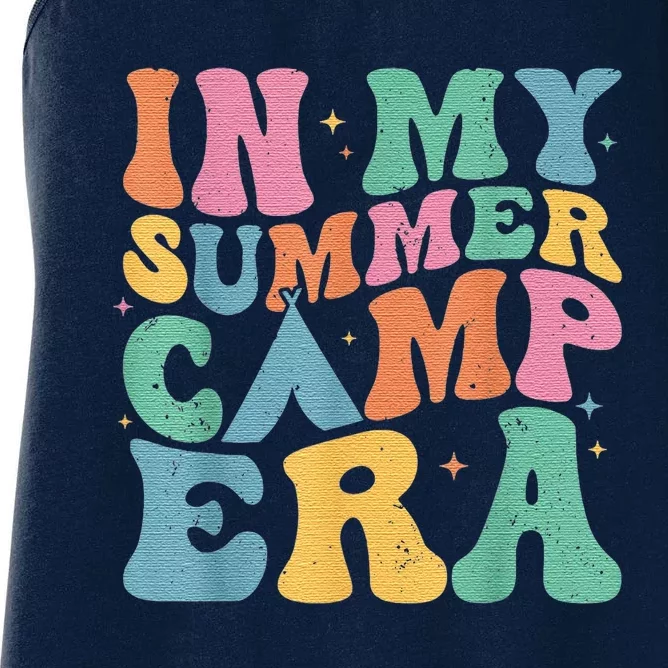 Retro Summer Camper Women Groovy In My Summer Camp Era Women's Racerback Tank