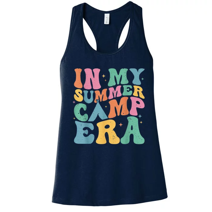 Retro Summer Camper Women Groovy In My Summer Camp Era Women's Racerback Tank