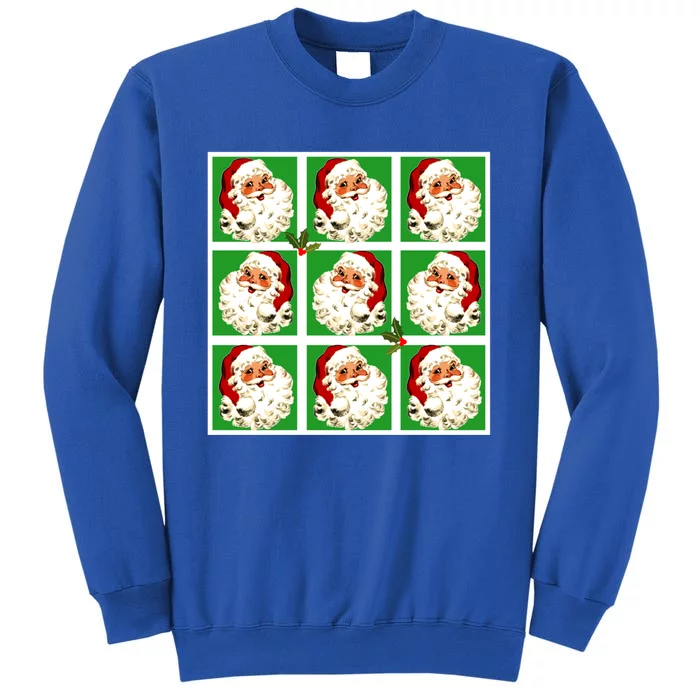 Retro Santa Claus Pop Art Vintage Santa Christmas Great Gift Tall Sweatshirt