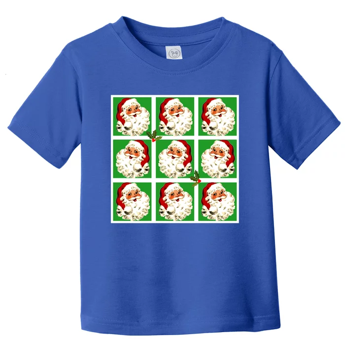 Retro Santa Claus Pop Art Vintage Santa Christmas Great Gift Toddler T-Shirt