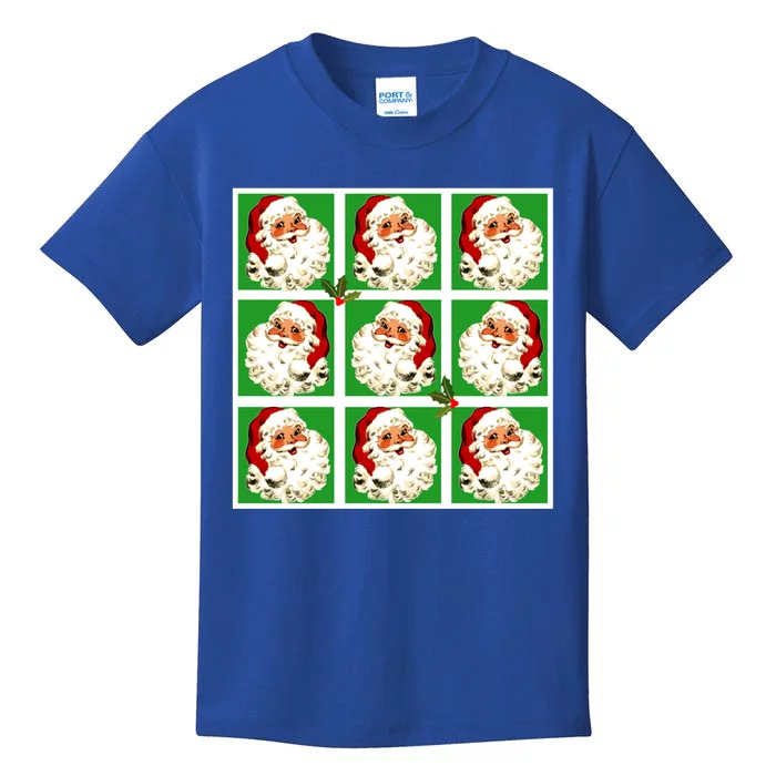 Retro Santa Claus Pop Art Vintage Santa Christmas Great Gift Kids T-Shirt