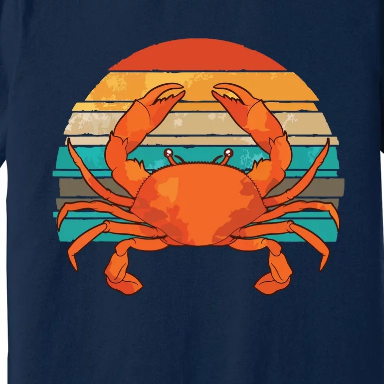 Retro Seafood Crab Lover Crabbing Sea Animal Crab Premium T-Shirt