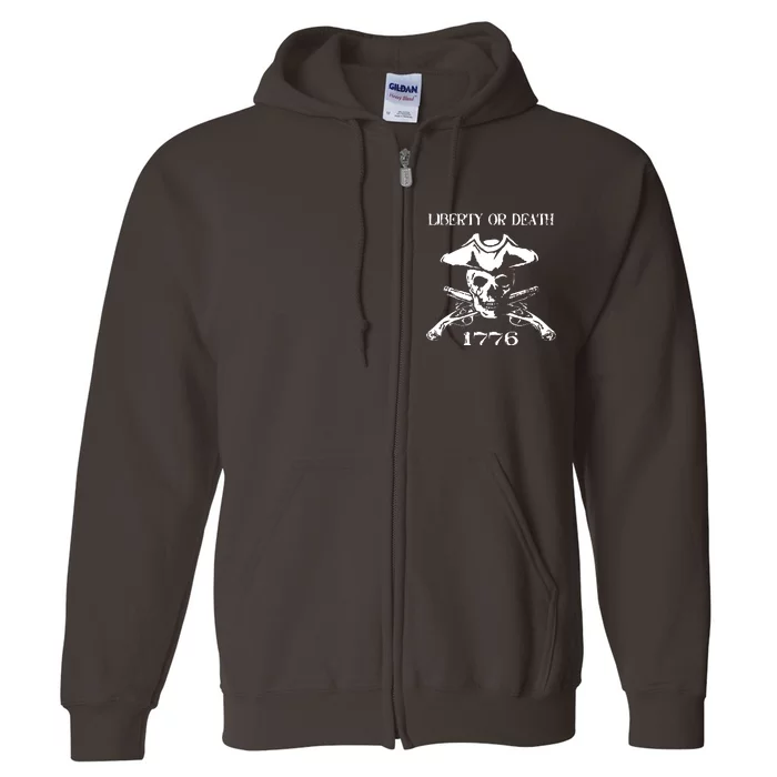 Revolutionary Skull Crossbones Flintlock Cool Full Zip Hoodie