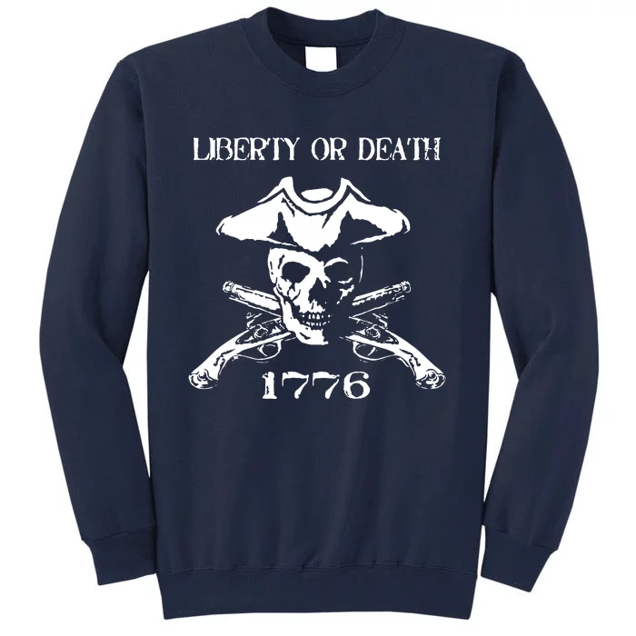 Revolutionary Skull Crossbones Flintlock Cool Tall Sweatshirt