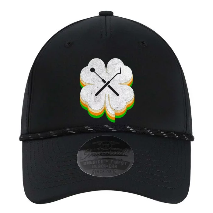 Retro Shamrock Dentist Dental Hygienist St Patricks Day Gift Performance The Dyno Cap