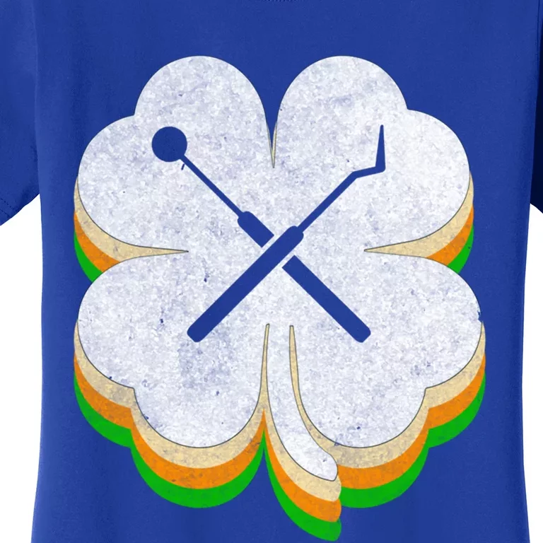 Retro Shamrock Dentist Dental Hygienist St Patricks Day Gift Women's T-Shirt