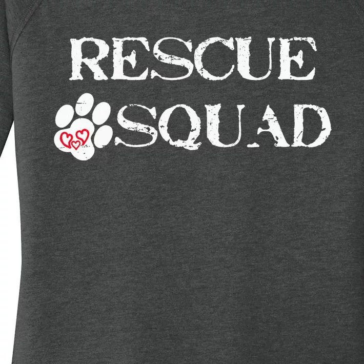 Rescue Squad Dog Paw Heart Women's Perfect Tri Tunic Long Sleeve Shirt