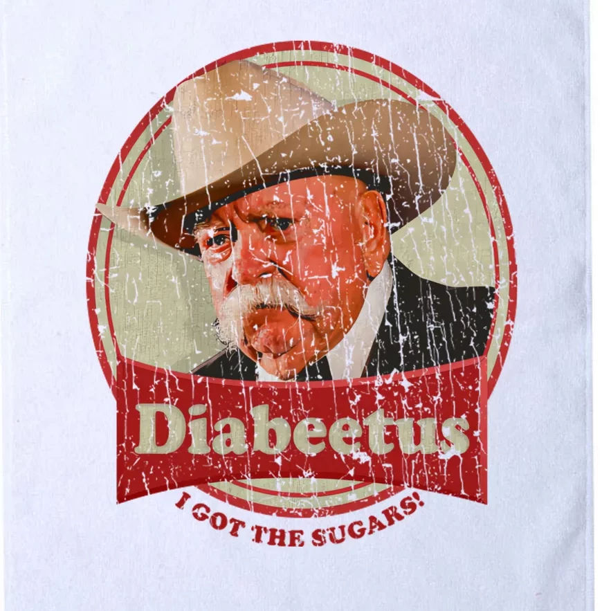 Retro Style Diabeetus I Got The Sugars Platinum Collection Golf Towel