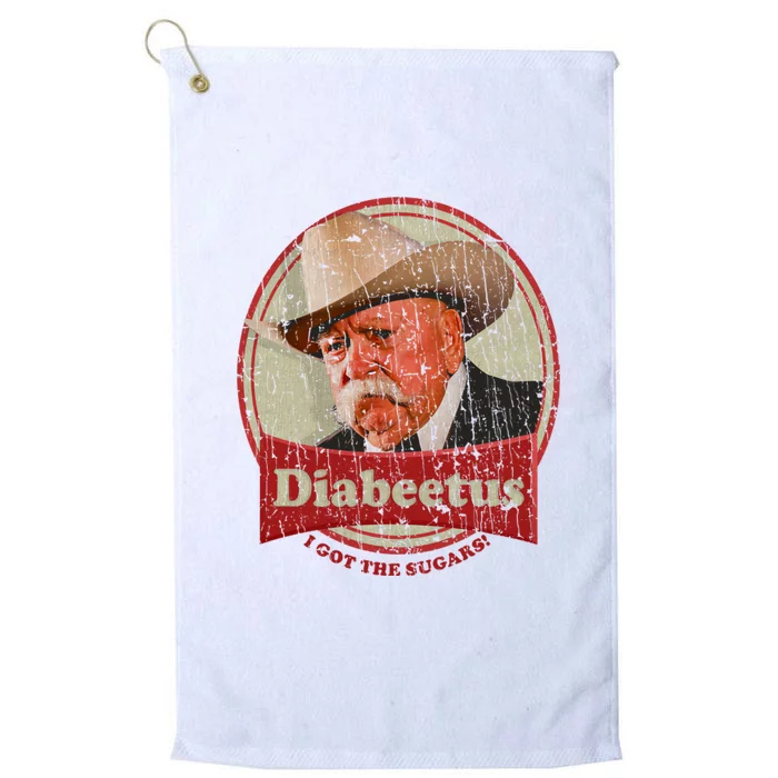 Retro Style Diabeetus I Got The Sugars Platinum Collection Golf Towel