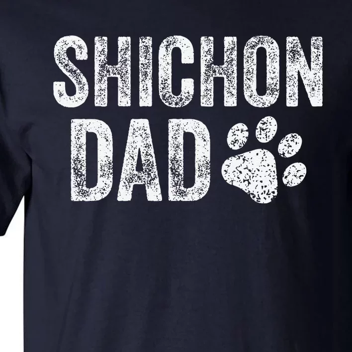 Retro Shichon Dad Papa Fathers Day Shichon Lovers Tall T-Shirt