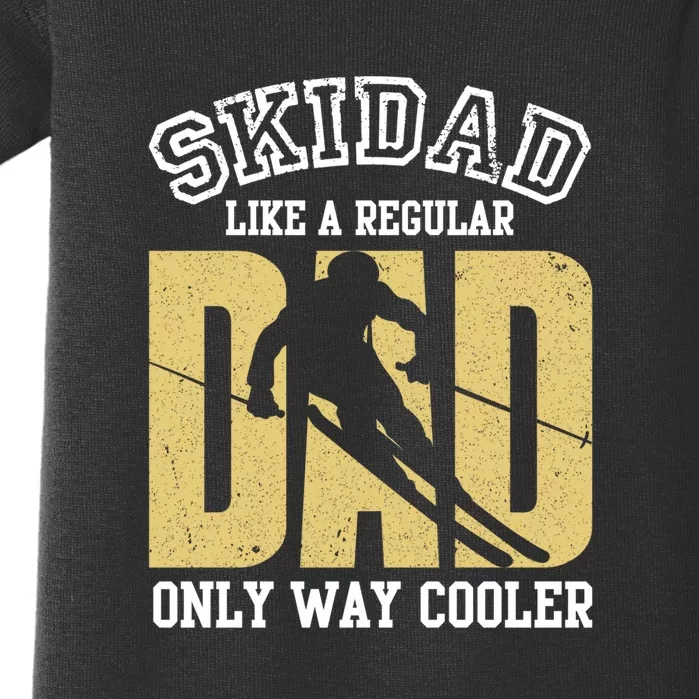 Retro Ski Dad Like A Regular Dad Only Way Cooler Gift Baby Bodysuit