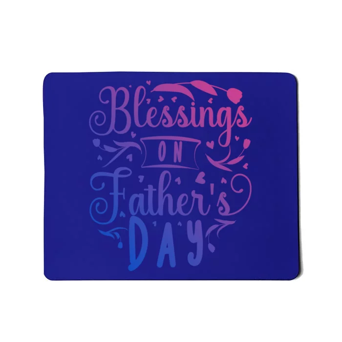 Retro Son Daughter Family Matching Blessing On Fathers Day Gift Mousepad