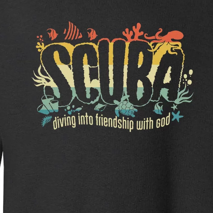 Retro Scuba Diving Vbs 2024 Toddler Sweatshirt