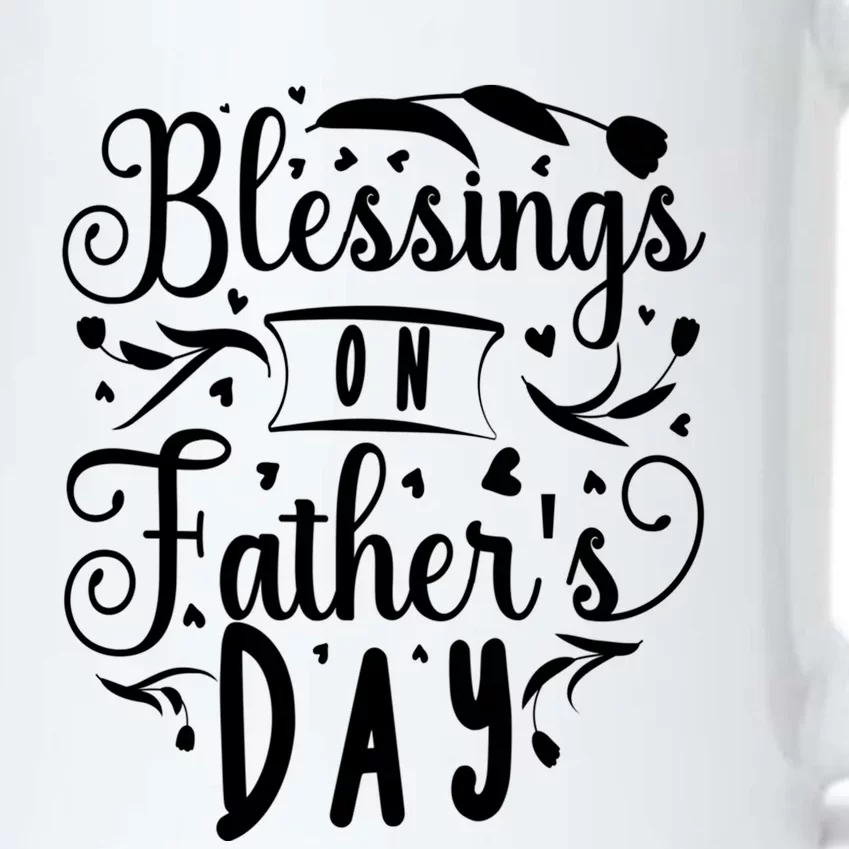 Retro Son Daughter Family Matching Blessing On Father's Day Meaningful Gift Black Color Changing Mug