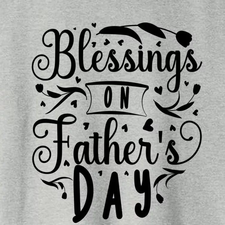 Retro Son Daughter Family Matching Blessing On Father's Day Meaningful Gift Women's Crop Top Tee