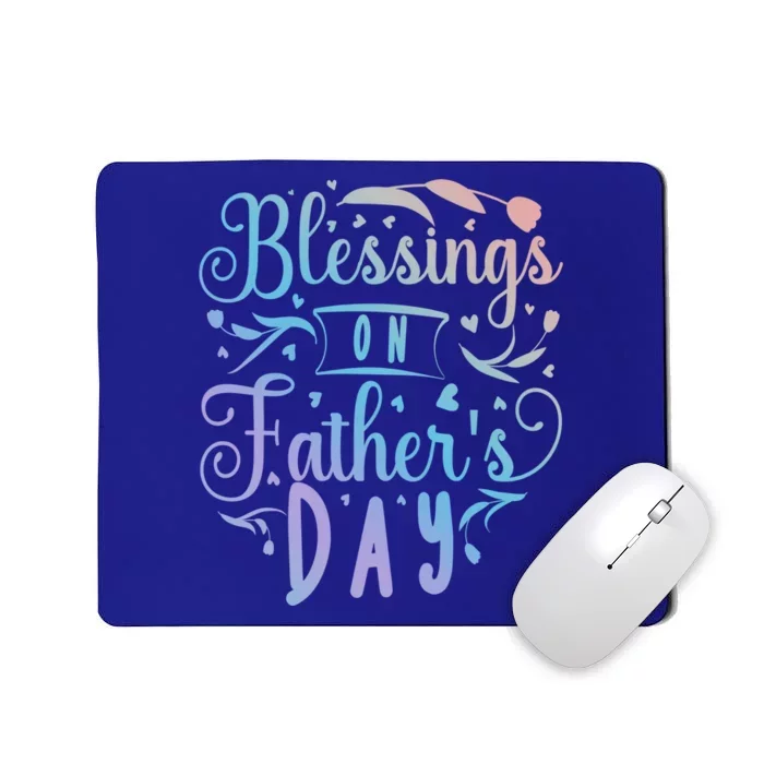 Retro Son Daughter Family Matching Blessing On Father's Day Cute Gift Mousepad